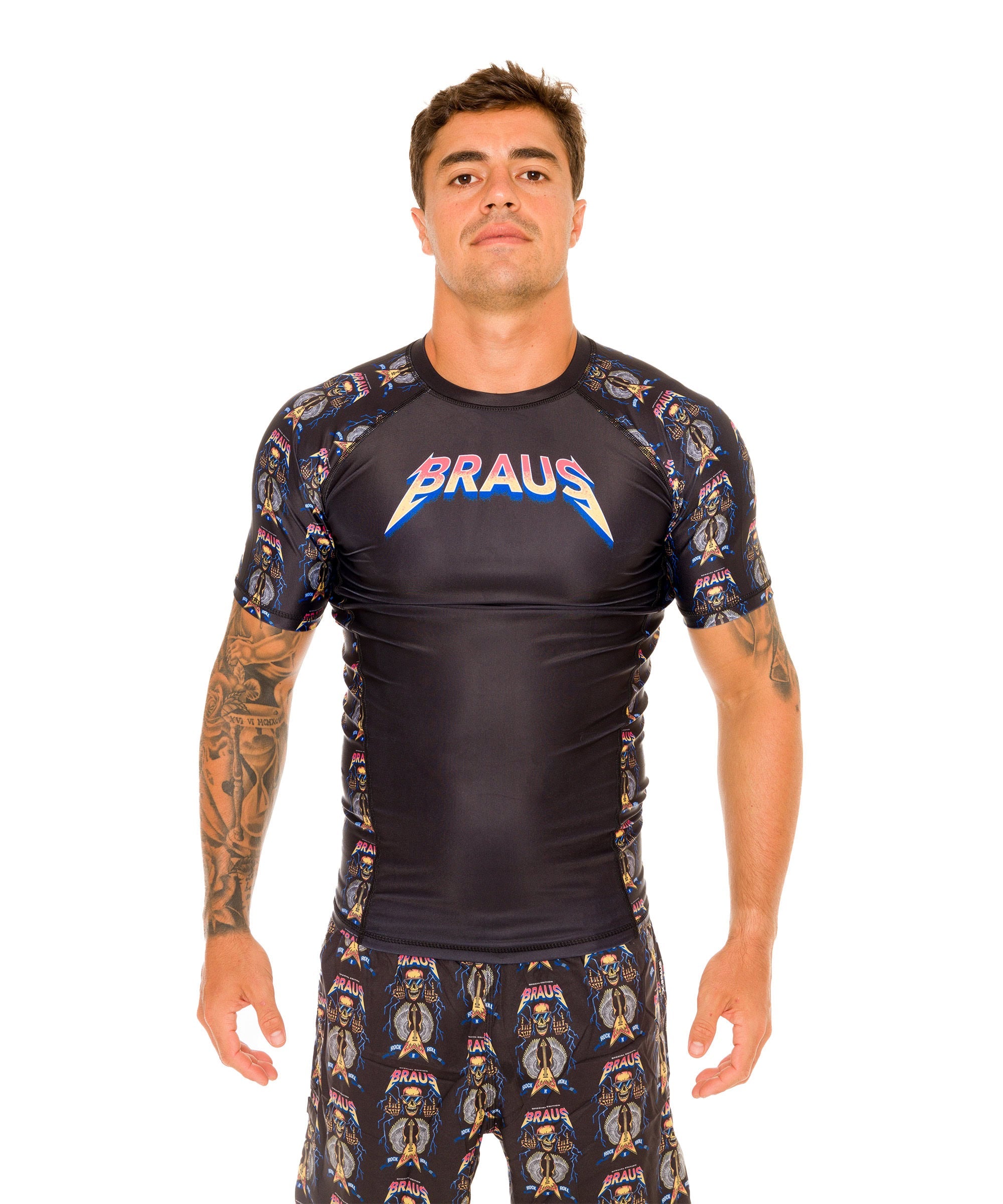 Rash Guard Rock and Roll Manga Corta