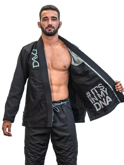 Kimono de Jiu-Jitsu Masculino BRAUS DNA Negro